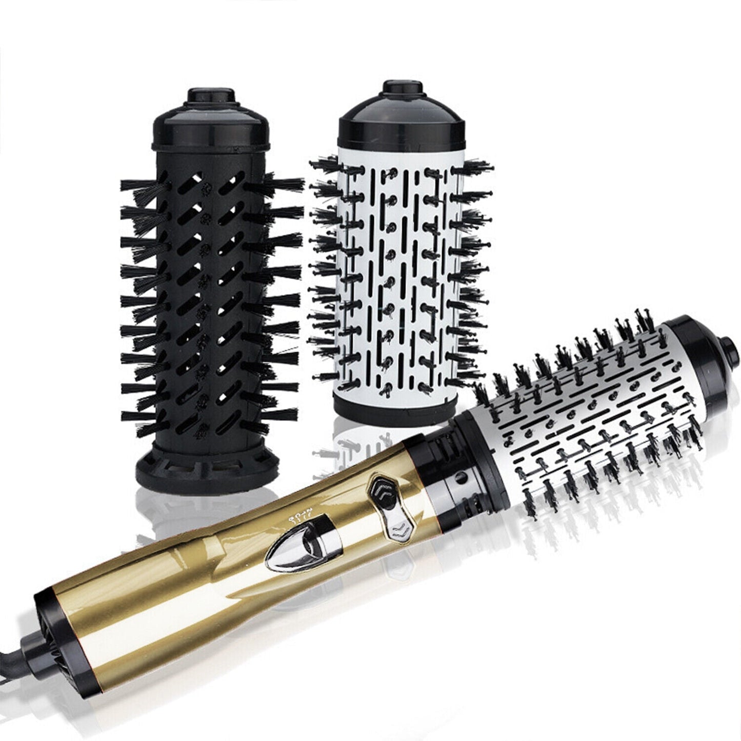 3 In1 Electric Hair Dryer Blow Curler Set Detachable Styler Hot Air Brush Salon