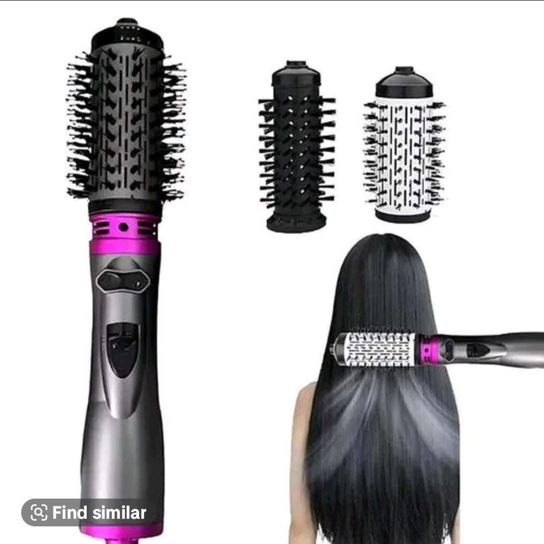 3 In1 Electric Hair Dryer Blow Curler Set Detachable Styler Hot Air Brush Salon