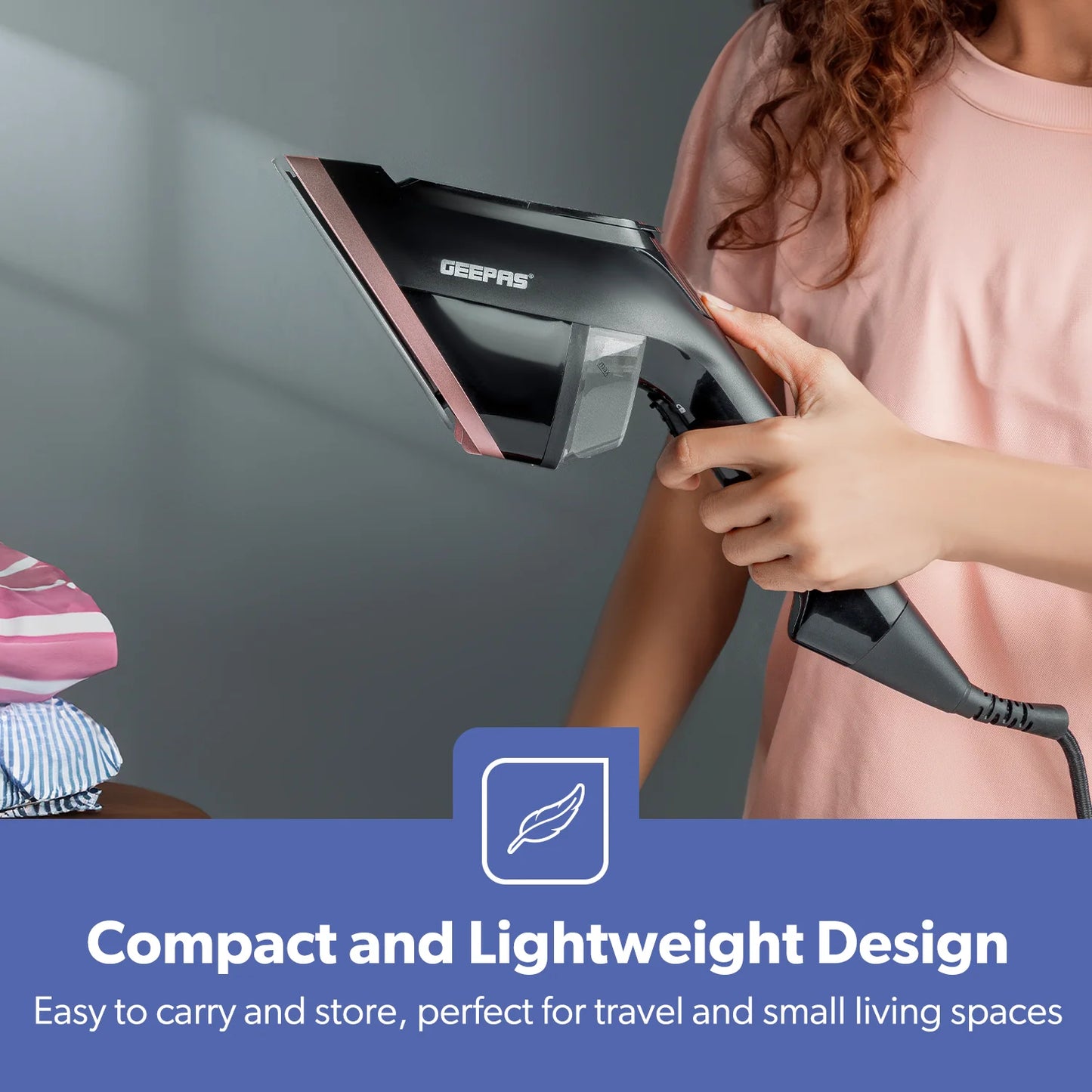 2-In-1 Handheld Wet and Dry Garment Steamer 1950W