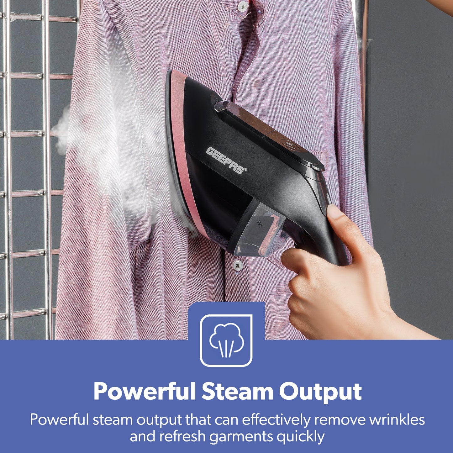 2-In-1 Handheld Wet and Dry Garment Steamer 1950W