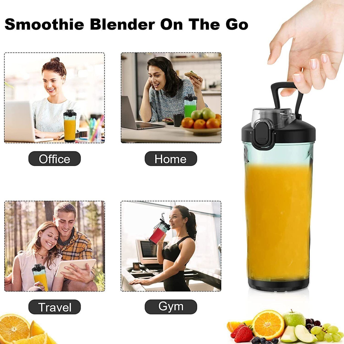 600Ml Electric Mini Juice Maker Portable Blender Smoothie Juicer Fruit Machine