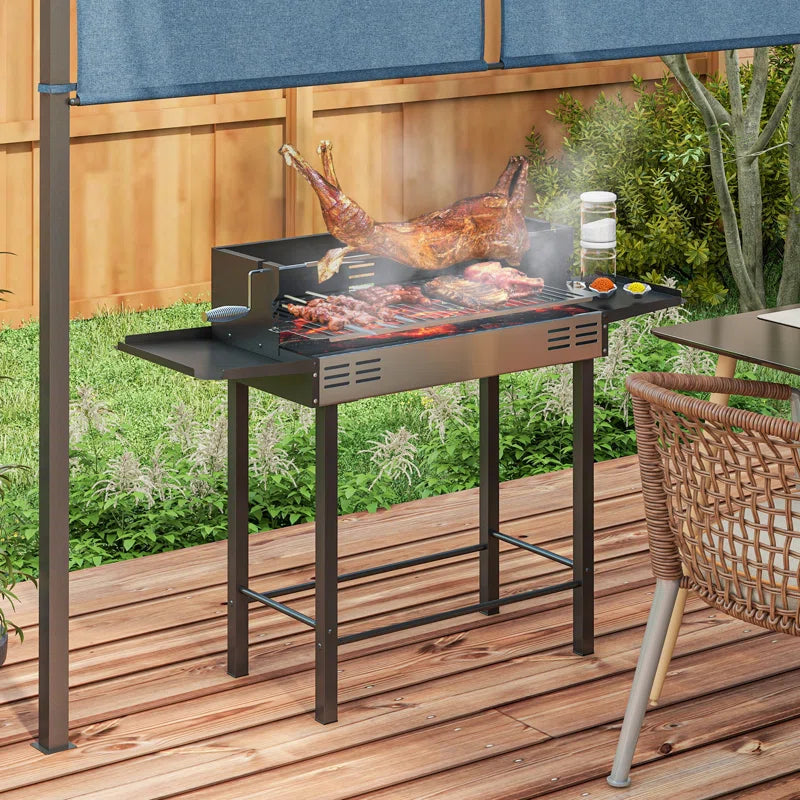 Laci 118Cm W Portable Charcoal Grill