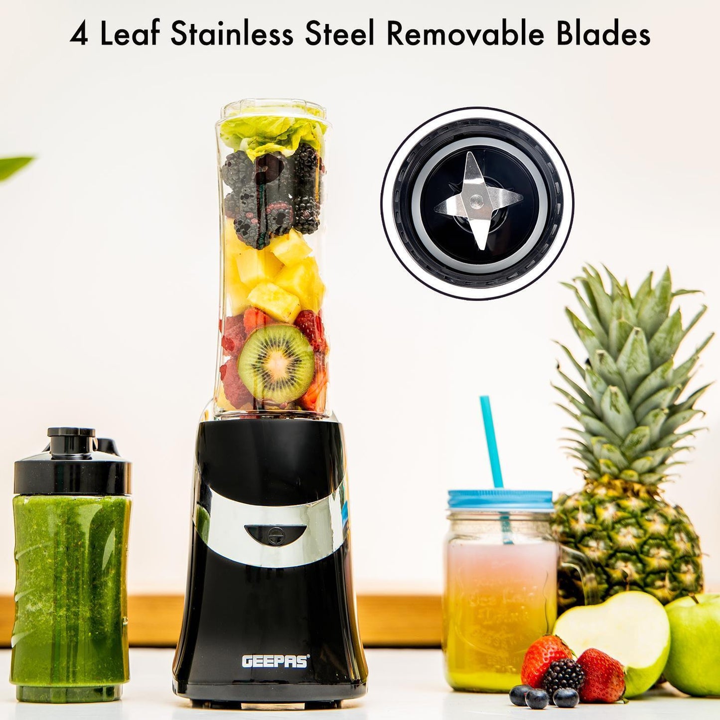 Personal Blender Smoothie Milkshake Maker Mini Travel Blender 2 Tritan Bottles