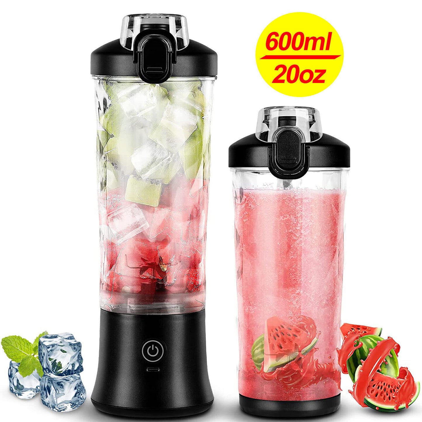 600Ml Electric Mini Juice Maker Portable Blender Smoothie Juicer Fruit Machine