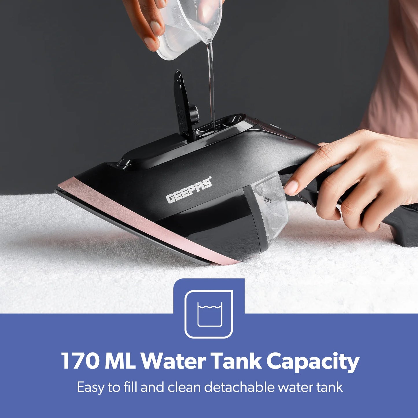 2-In-1 Handheld Wet and Dry Garment Steamer 1950W