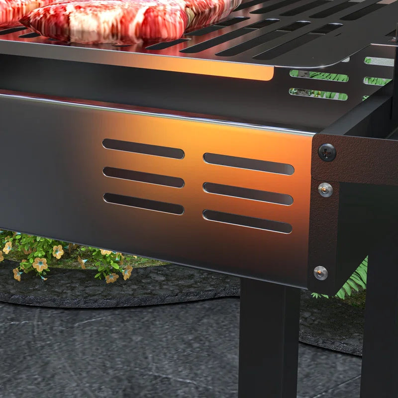 Laci 118Cm W Portable Charcoal Grill