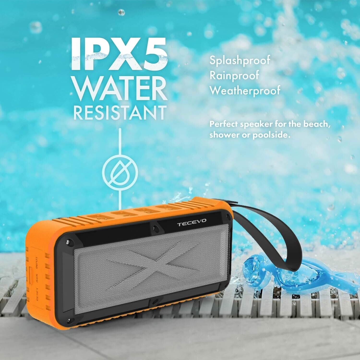 Portable Bluetooth Wireless Speaker Outdoor Waterproof Loud High Bass UK