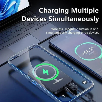 20000Mah Power Bank Magnetic Battery Pack Wireless Fast Charger for Iphone 15 14