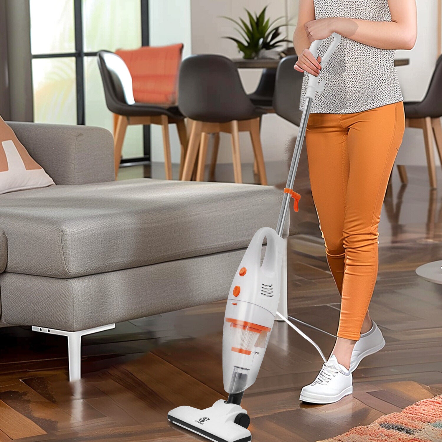 SUPERLEX Stick Vacuum Cleaner Bagless 3 in 1 Upright Handheld Lightweight Hoover