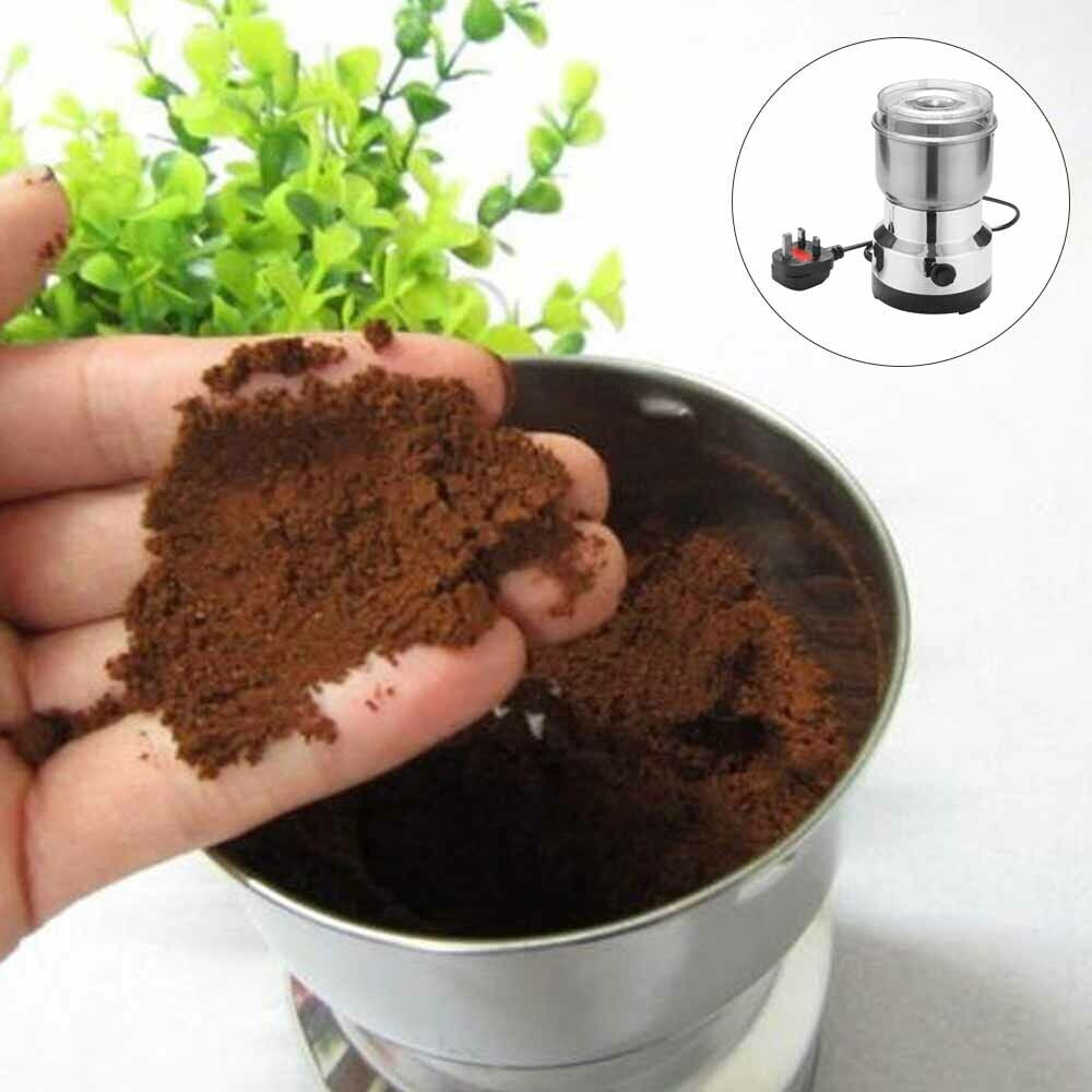 Electric Coffee Grinder 220V Grinding Milling Bean Nut Spice Matte Blade Blender
