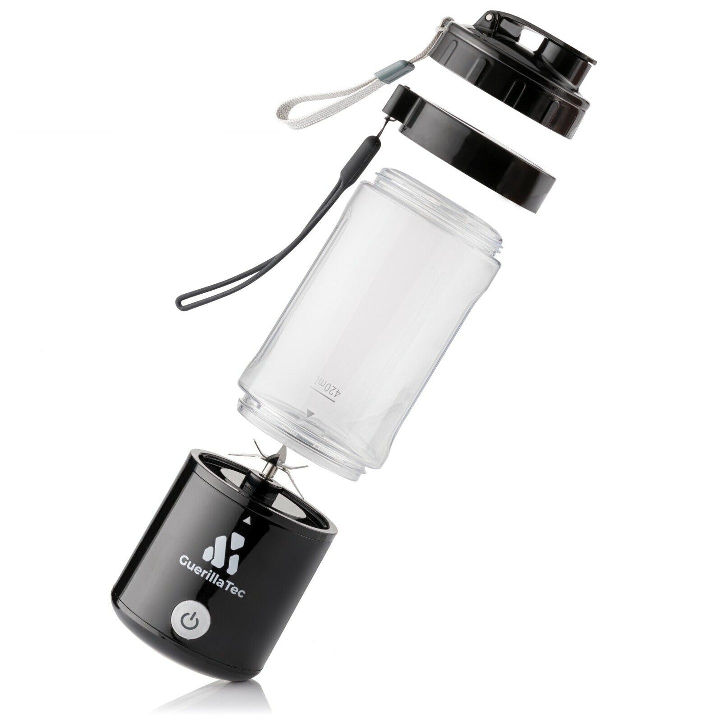 Guerillatec Portable Blender USB Rechargeable, 420Ml Mini Smoothie Maker - Gym