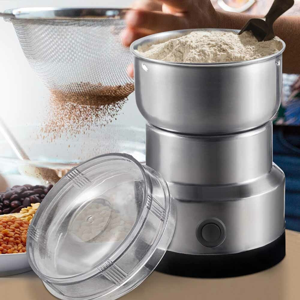 Electric Coffee Grinder 220V Grinding Milling Bean Nut Spice Matte Blade Blender