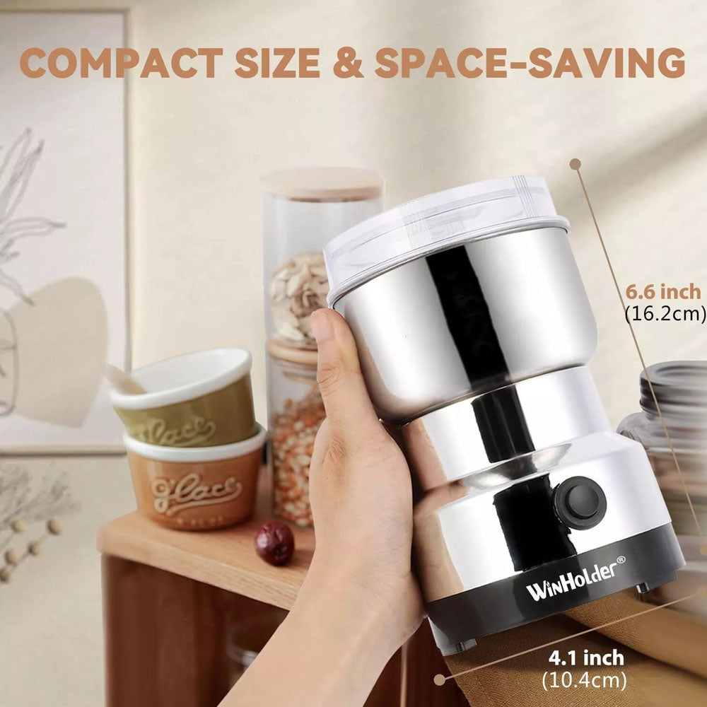 New Stainless Steel Electric Coffee Bean Grinder Nut Seed Herb Grind Spice Crusher Mill Blender With 4 Blades