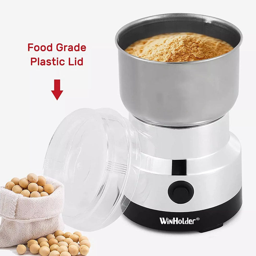 New Stainless Steel Electric Coffee Bean Grinder Nut Seed Herb Grind Spice Crusher Mill Blender With 4 Blades