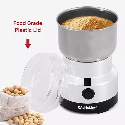 New Stainless Steel Electric Coffee Bean Grinder Nut Seed Herb Grind Spice Crusher Mill Blender With 4 Blades