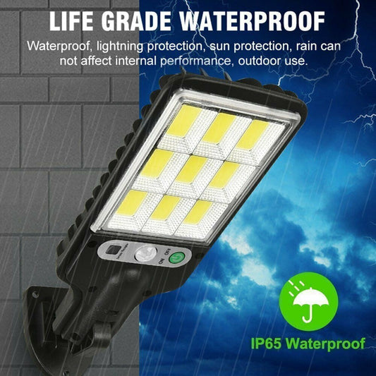 6000W LED Solar Street Wall Light PIR Motion Sensor Security Outdoor Garden Lamp