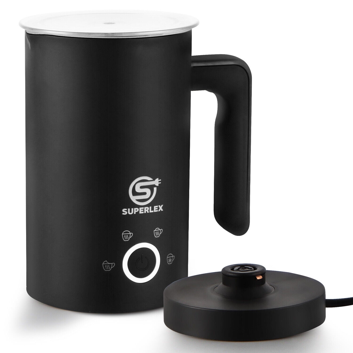 SUPERLEX Electric Milk Steamer Foaming & Coffee, Latte, Cappuccino,Hot Chocolate