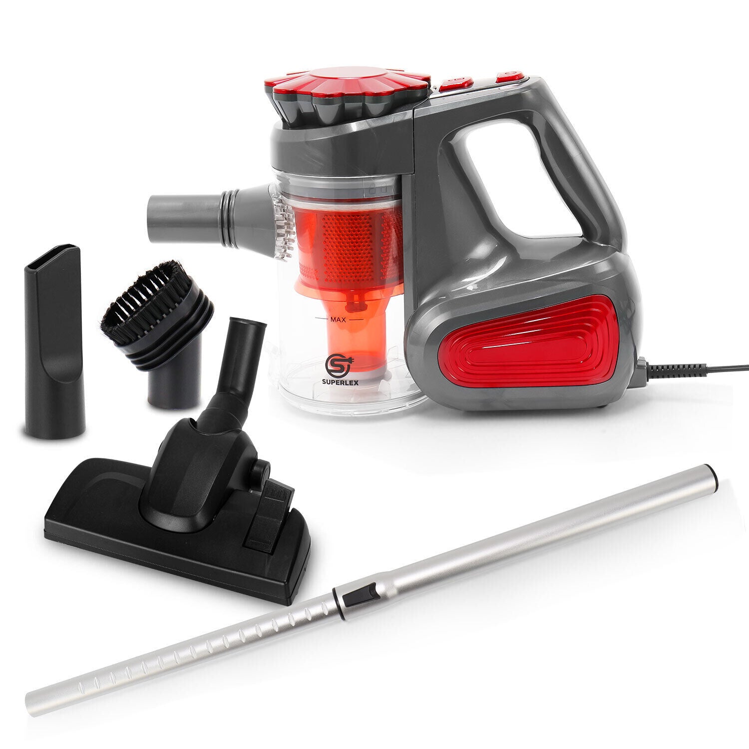 4-In-1 Bagless Vacuum Carpet Cleaner Handheld Lightweight Hoover Vac