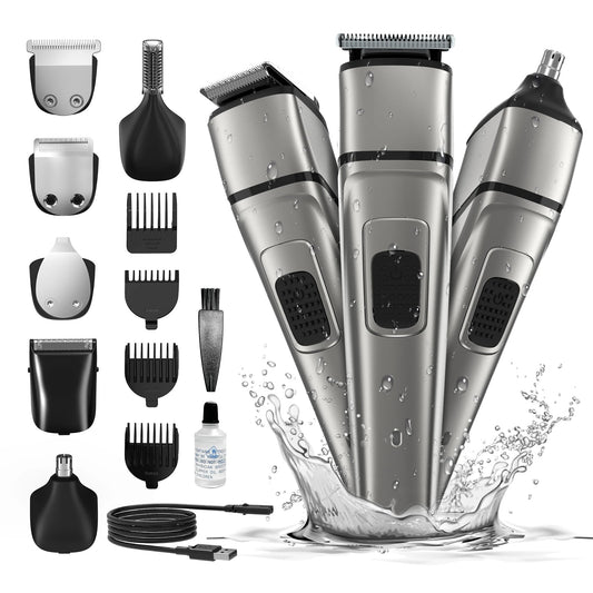Electric Hair Clippers Shaver for Men'S Razor Hair Cutting Trimmer Kits Multifunctional Nose Hair Trimmer 5 in 1 Professional