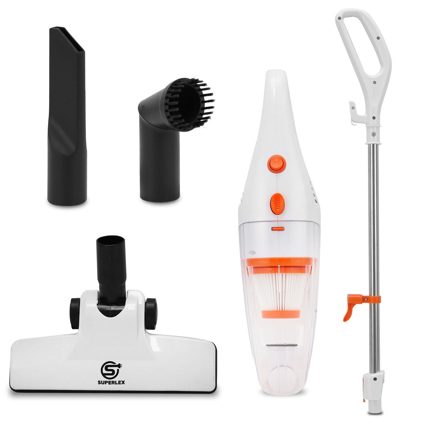 SUPERLEX Stick Vacuum Cleaner Bagless 3 in 1 Upright Handheld Lightweight Hoover