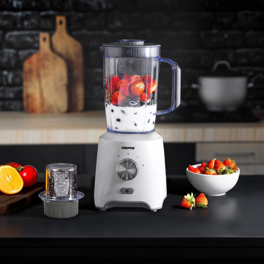 GEEPAS Blender Smoothie Maker Ice Crusher Mixer Blenders Juicer Vegetables White