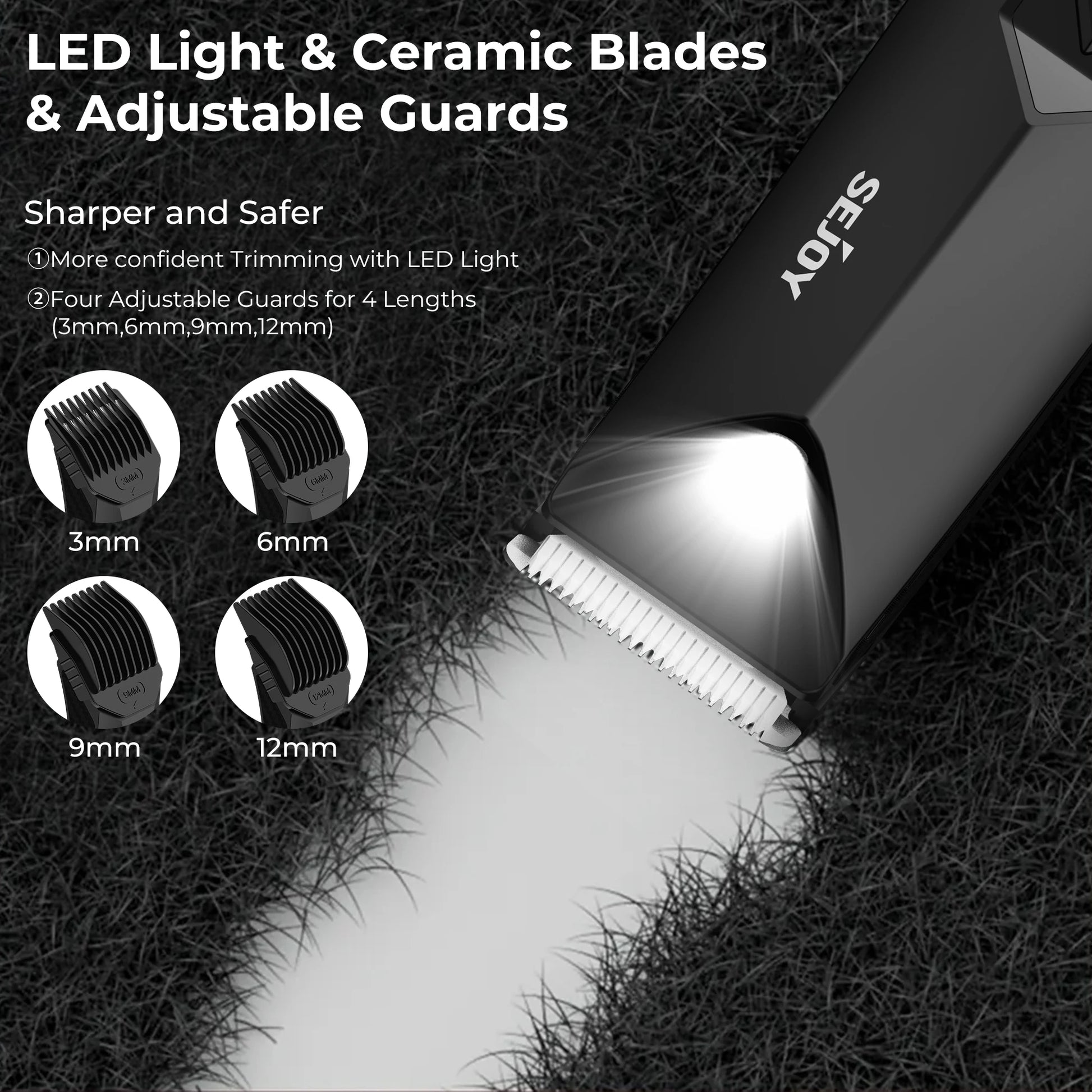 Body Hair Clippers Men Electric Hari Trimmer Sideburns Electric Shaver Wireless Hair Cutting Barber Cutting Machine