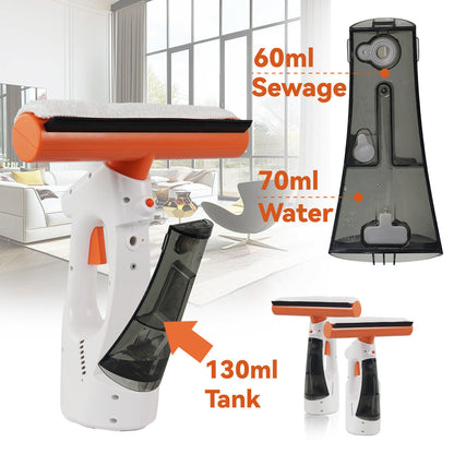 Cordless Window Vac Rechargeable Vacuum Cleaner Squeegee Cleaning Compact 130ML