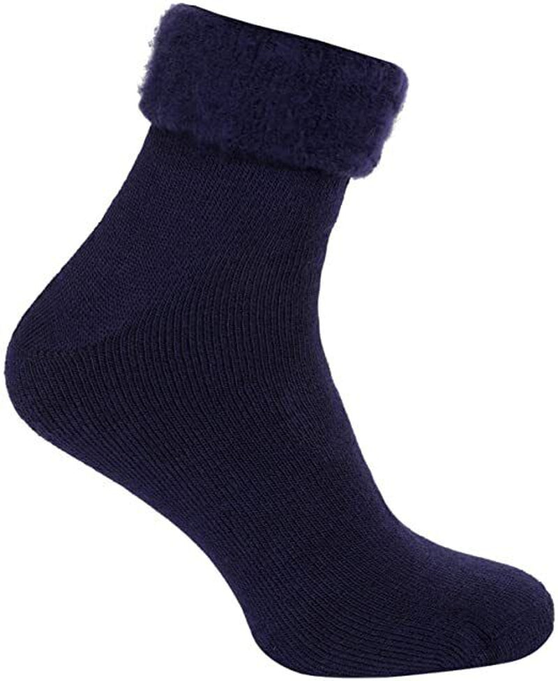 3 Pairs Men Bed Socks Lounge Thick Warm Winter Cosy Feet Brushed Thermal