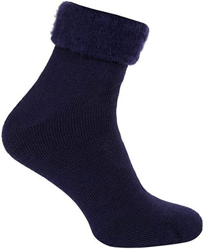 3 Pairs Men Bed Socks Lounge Thick Warm Winter Cosy Feet Brushed Thermal