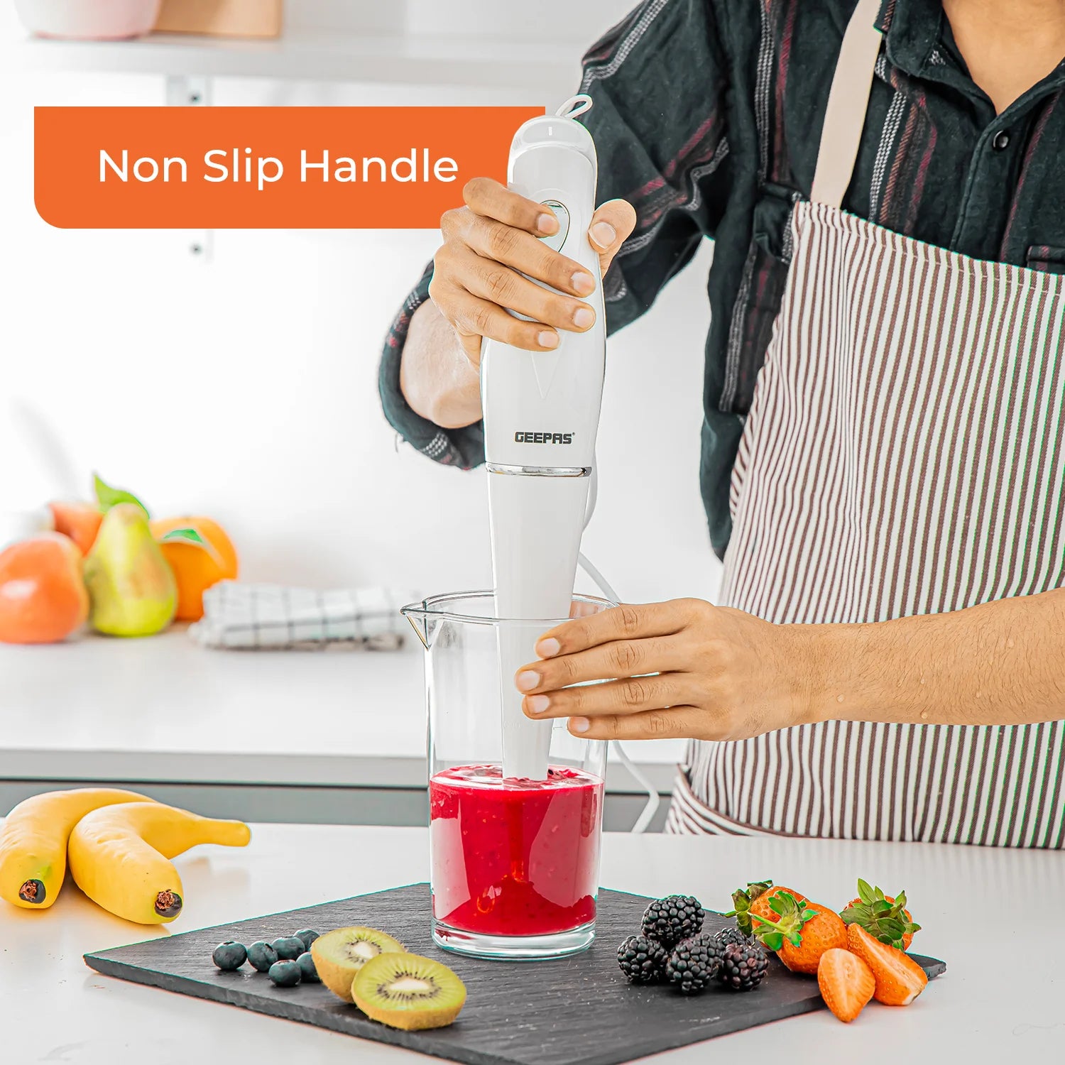180W White Immersion Blender and Hand Mixer