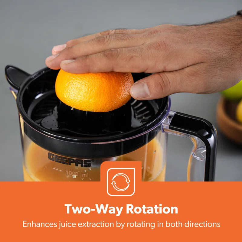 25W Citrus Juicer with Bi-Direction Twist, Black