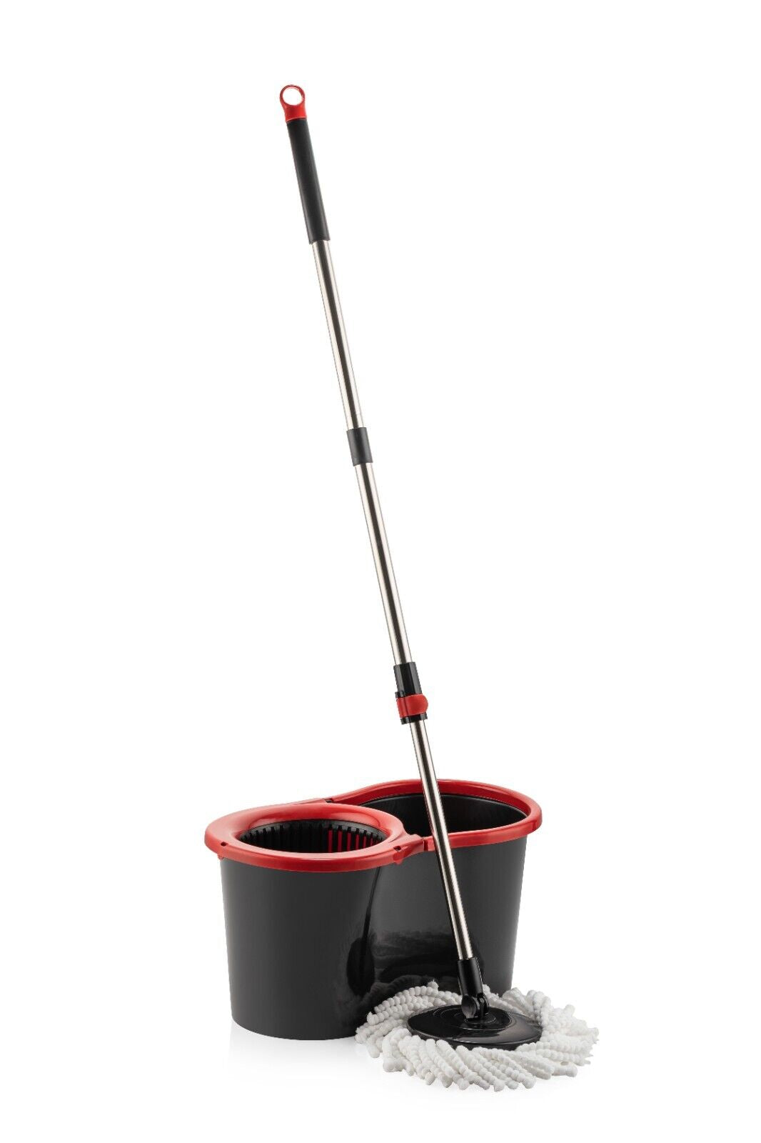 360° MOP BUCKET SET FLOOR MAGIC SPIN DRY MOP BUCKET SET with 3 MICROFIBER HEADS