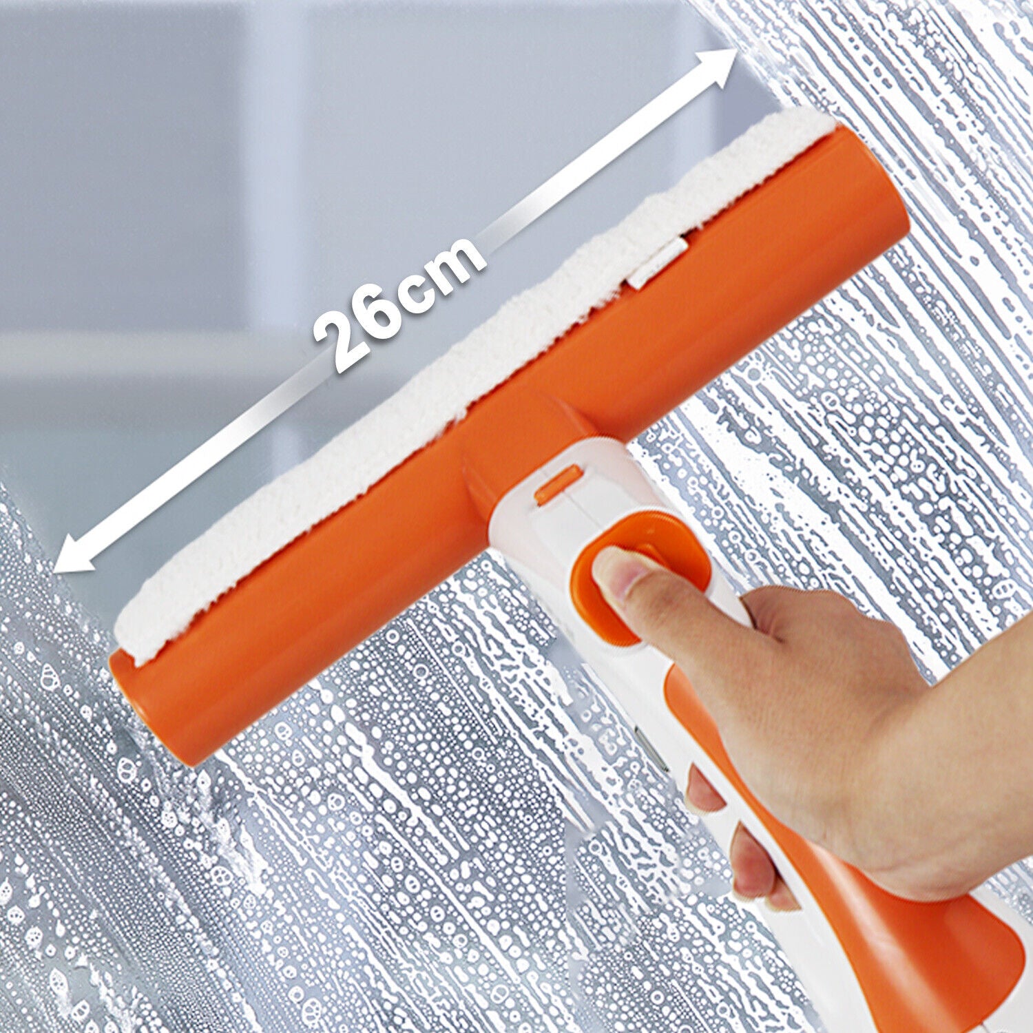 Cordless Window Vac Rechargeable Vacuum Cleaner Squeegee Cleaning Compact 130ML