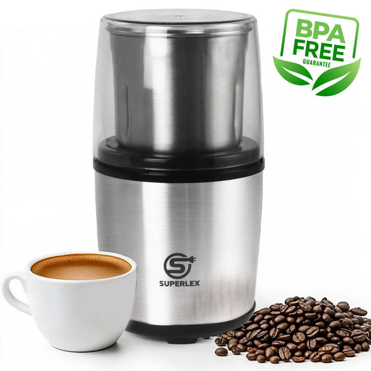 SUPERLEX Electric Coffee Grinder Easy Operation / Clean Milling Nut Bean Spice