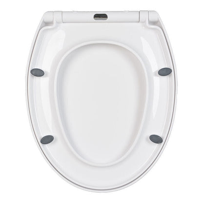 NEW LUXURY BATHROOM SLOW SOFT CLOSE WHITE TOILET SEAT SEATS WC HEAVY DUTY