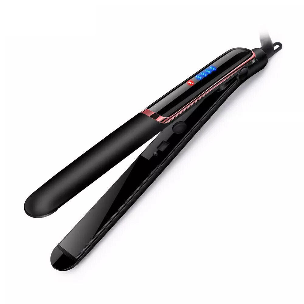 2 in 1 Hair Straighteners Ceramic Plates Straightener Curler Salon Hair Styler
