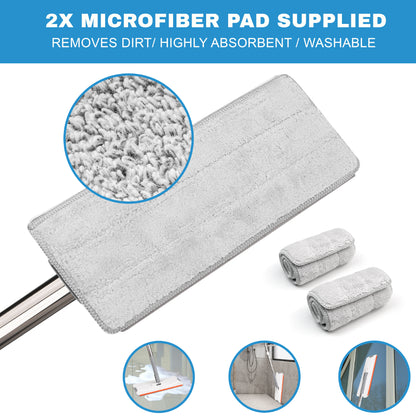 Self-Cleaning 360-Degree Rotate Spin Microfiber Mop and Bucket Set Washing Dry