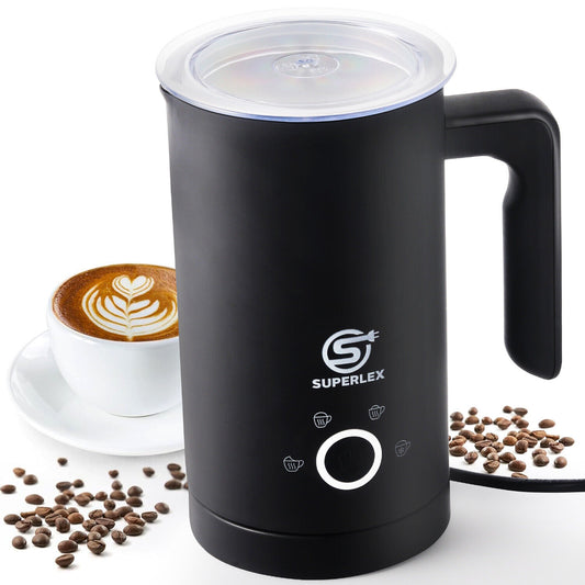 SUPERLEX Electric Milk Steamer Foaming & Coffee, Latte, Cappuccino,Hot Chocolate