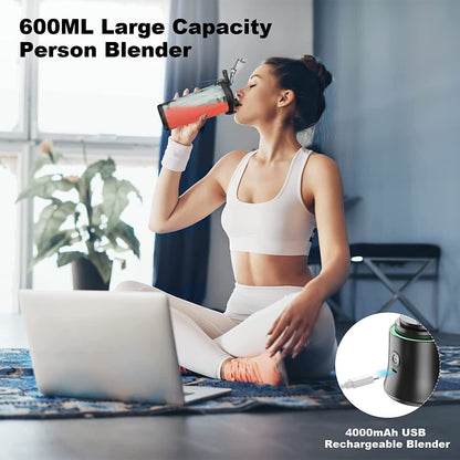 600Ml Electric Mini Juice Maker Portable Blender Smoothie Juicer Fruit Machine