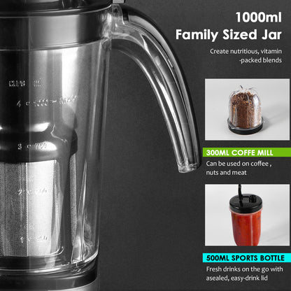 SUPERLEX 6-IN-1 Jug Blender Milkshake, Ice Crusher, Smoothies Maker, Fruit Juice