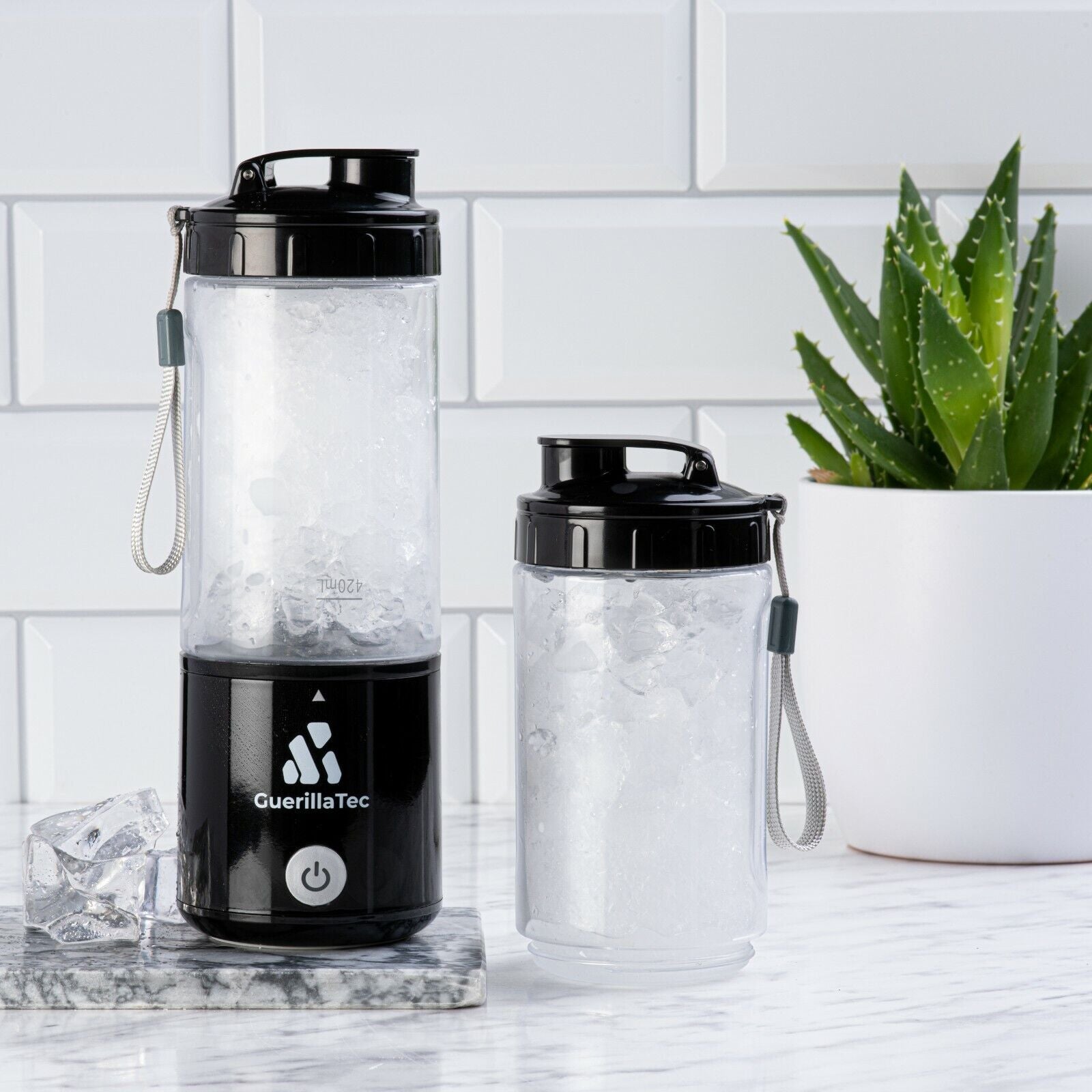 Guerillatec Portable Blender USB Rechargeable, 420Ml Mini Smoothie Maker - Gym