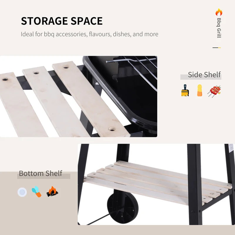 145Cm Charcoal BBQ