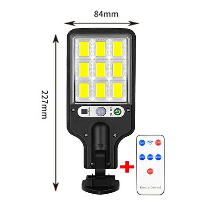 6000W LED Solar Street Wall Light PIR Motion Sensor Security Outdoor Garden Lamp