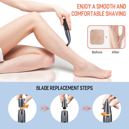 SEJOY 6In1 Electric Lady Shaver Painless Razor Bikini Trimmer Recharge Cordless