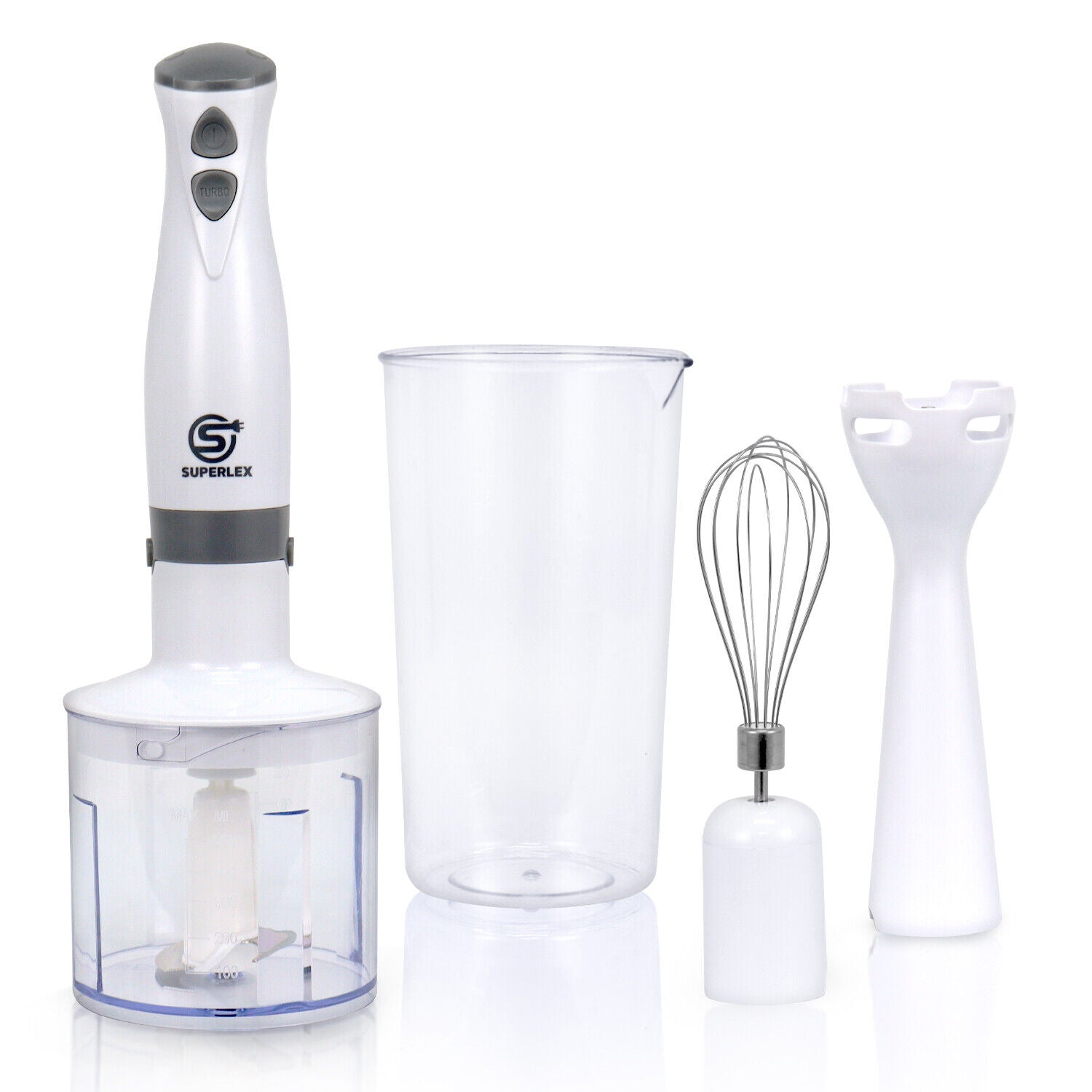 SUPERLEX Hand Blender & Whisk & Chopper Curry Puree Food Mixer &Liquidiser 700ML