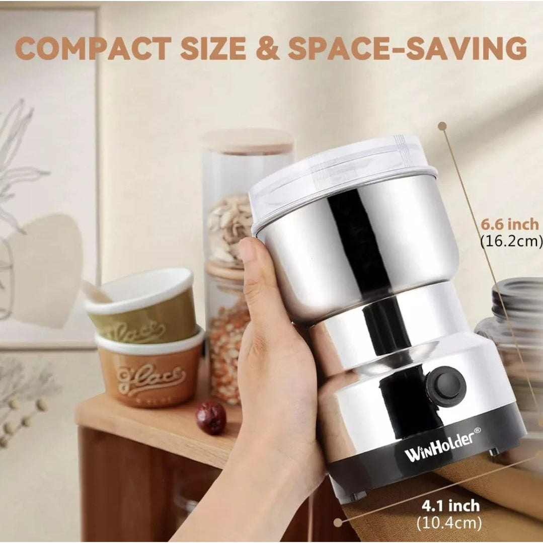 New Stainless Steel Electric Coffee Bean Grinder Nut Seed Herb Grind Spice Crusher Mill Blender With 4 Blades