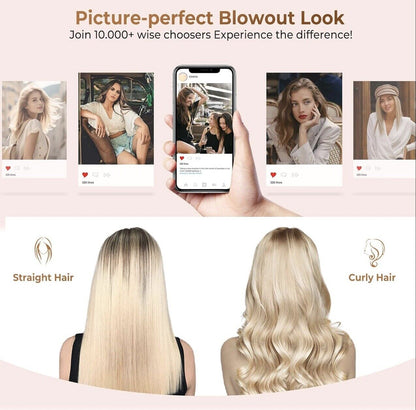 Thermal Brush 38MM Thermal Brush for Hair with LCD 120-210℃ round Curling Brush