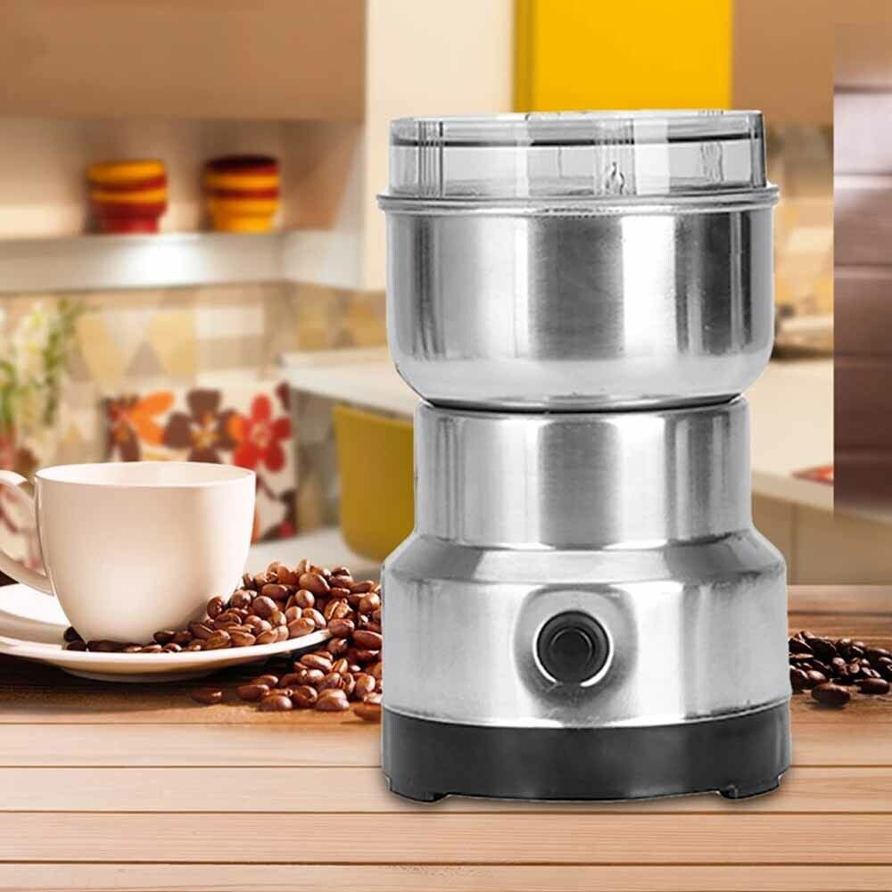 Electric Coffee Grinder 220V Grinding Milling Bean Nut Spice Matte Blade Blender