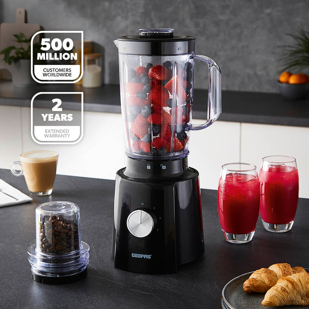 2-In-1 High-Speed 1.6L Jug Blender and Smoothie Maker