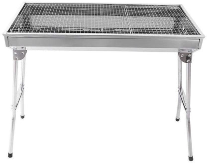 FOLDING BBQ CHARCOAL GRILL BARBECUE STOVE STAINLESS STEEL OUTDOOR CAMPING PICNIC